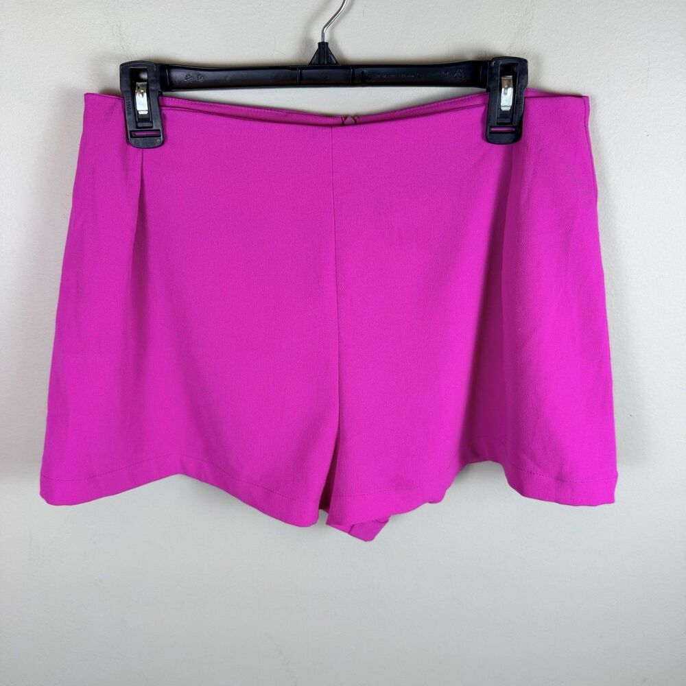 Amanda Uprichard Hot Pink Tailored Shorts Womens Size Medium Lined Preppy Luxury